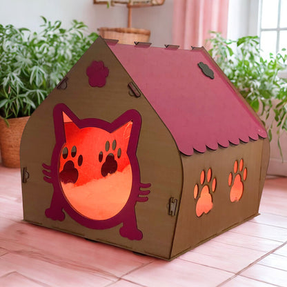 منزل القطط الدافئ